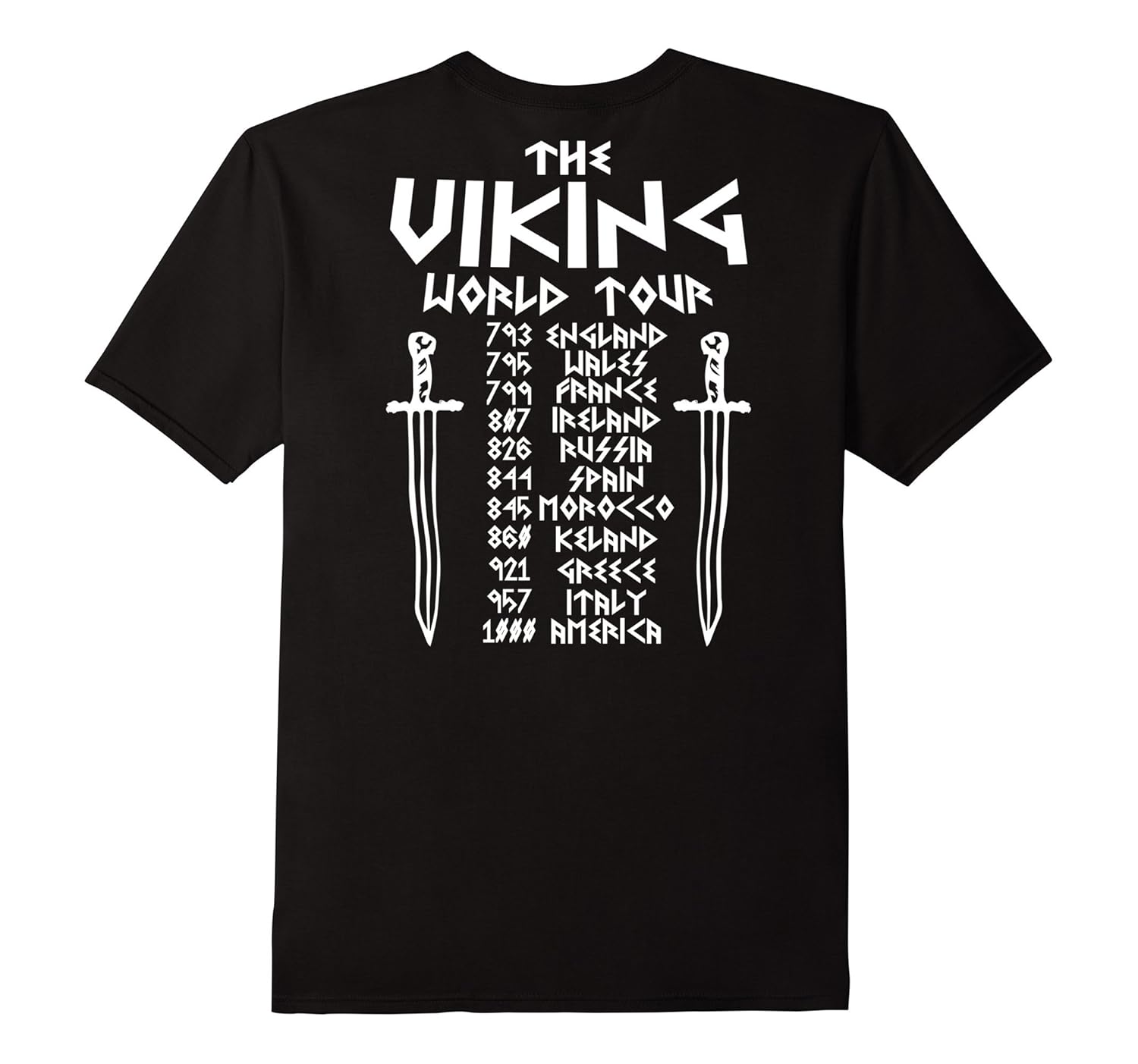 T-Shirt Donna J869 The Viking World Tour - Girocollo 100% Cotone - 2