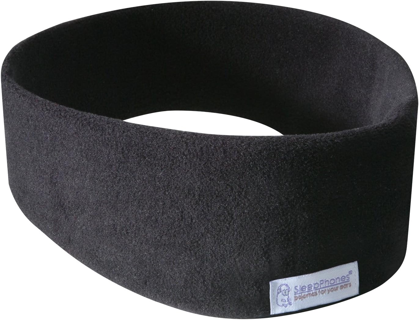 SleepPhones AcousticSheep Wireless | Bluetooth Headphones for Sleep, Travel, and More | The Original and Most Comfortable Headphones for Sleeping | Midnight Black - Fleece Fabric (Size M)