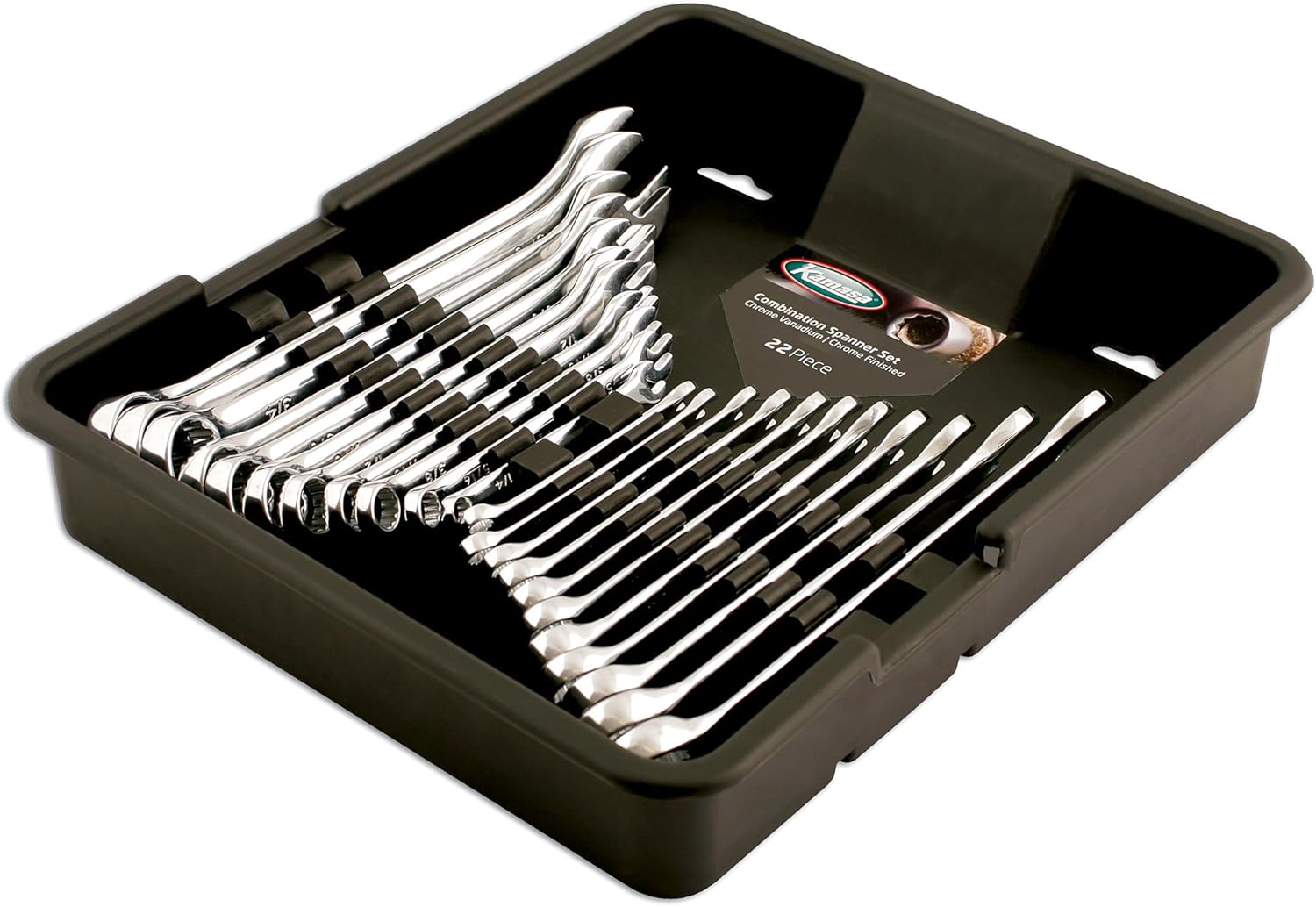 Kamasa 56051 Combination Spanner Set 22pc, Chrome - Image 3