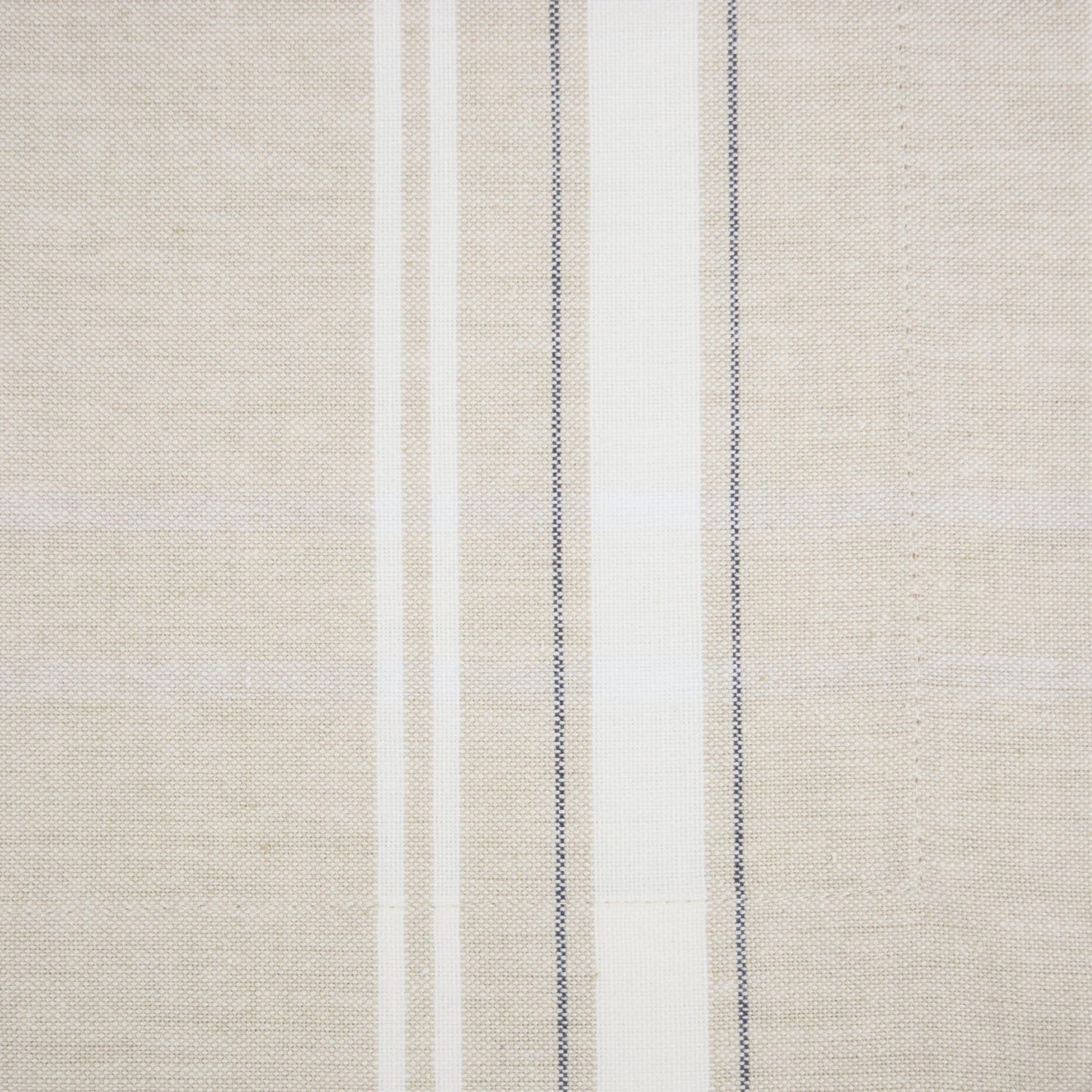 DII 100% Cotton Everyday French Stripe Tabletop Collection, Napkin Set, Taupe/White 6 Count: Home & Kitchen