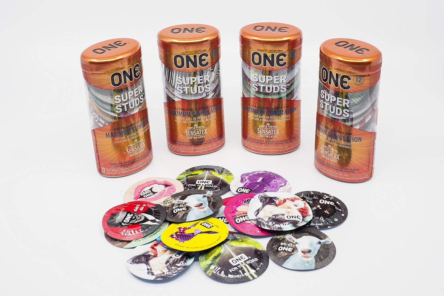 ONE SUPER STUDS CONDOMS 4 x 12 pack Amazon.ca Health & Personal Care