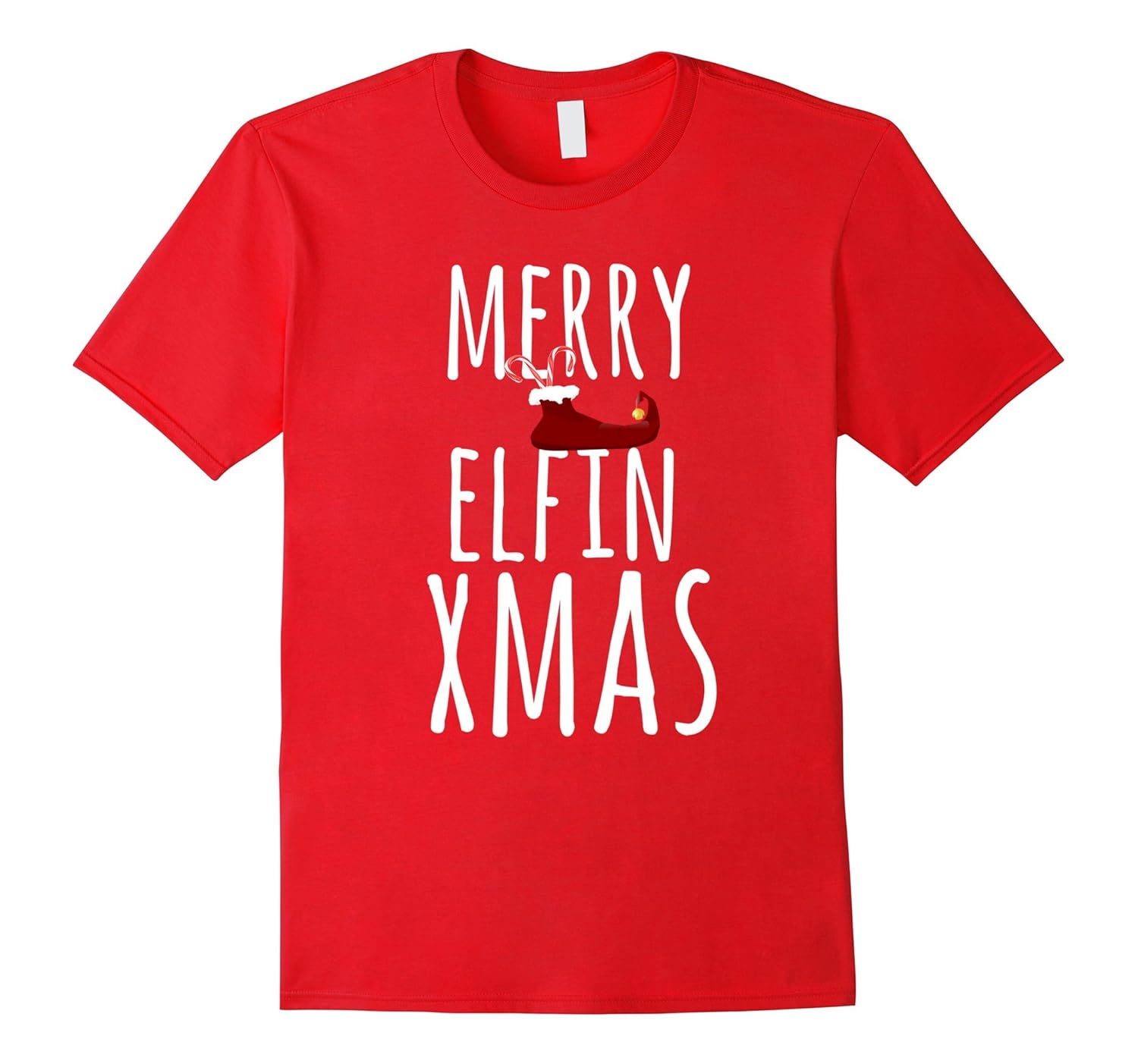 Merry Elfin Xmas T-Shirt, Funny Merry Christmas Elf Tee-ANZ