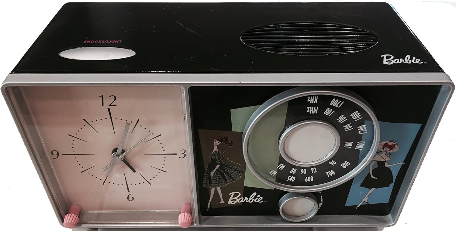Retro Barbie Nostalgia AM/FM Alarm Clock Radio Amazon.ca Electronics