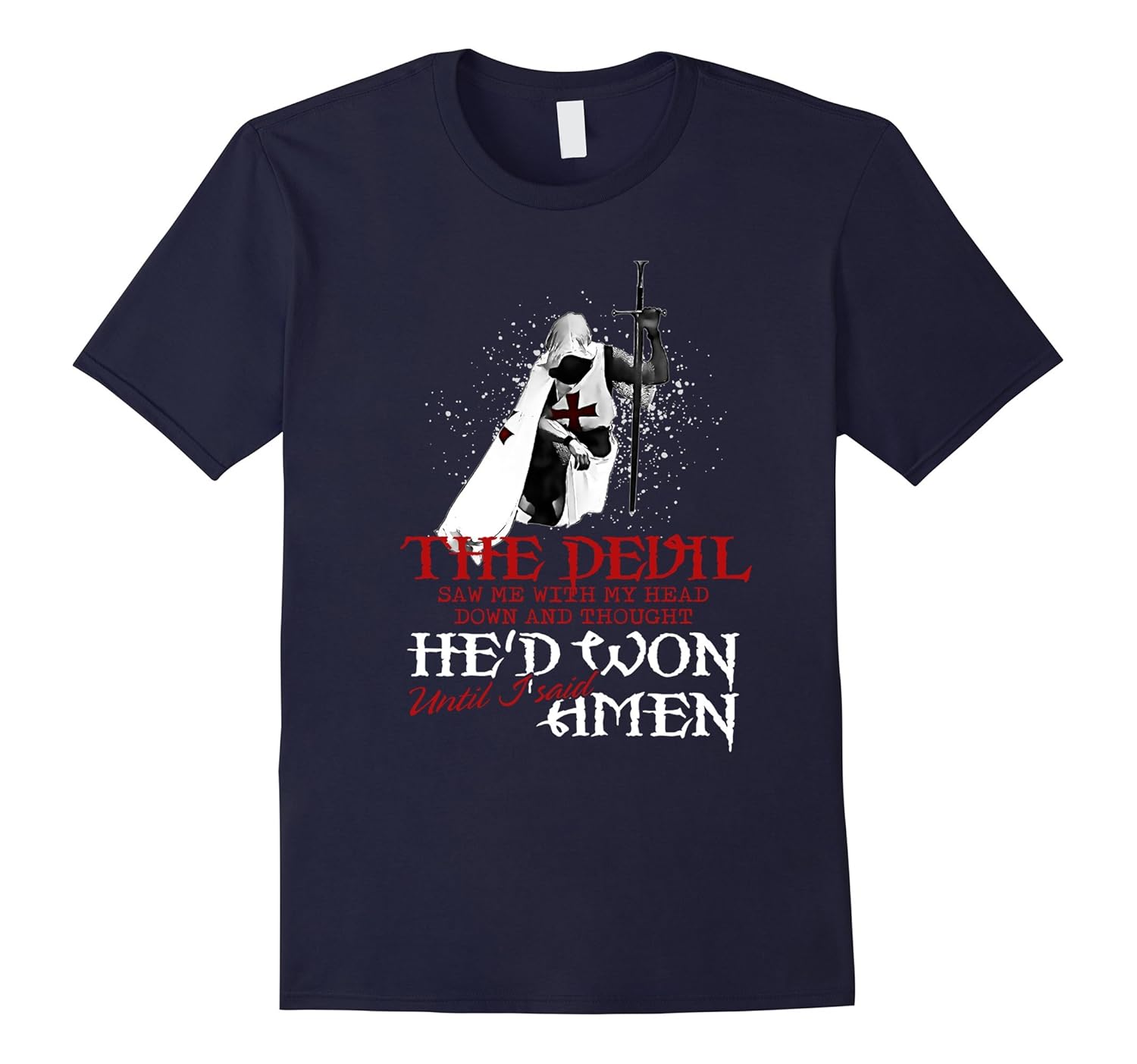 The Devil Saw Me With My Head Down Tshirt-Rose