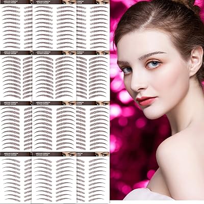 Buy Aresvns 4d Eyebrow Tattoo Stickers 132 Pairs Reddish Brown Chocolate Color Imitation Fake Eyebrows 4 Eyebrow Shapes Suitable Sizes Realistic Tattoo Eyebrows Eyebrow Transfers Stickers Online In Turkey B08f7qlb71