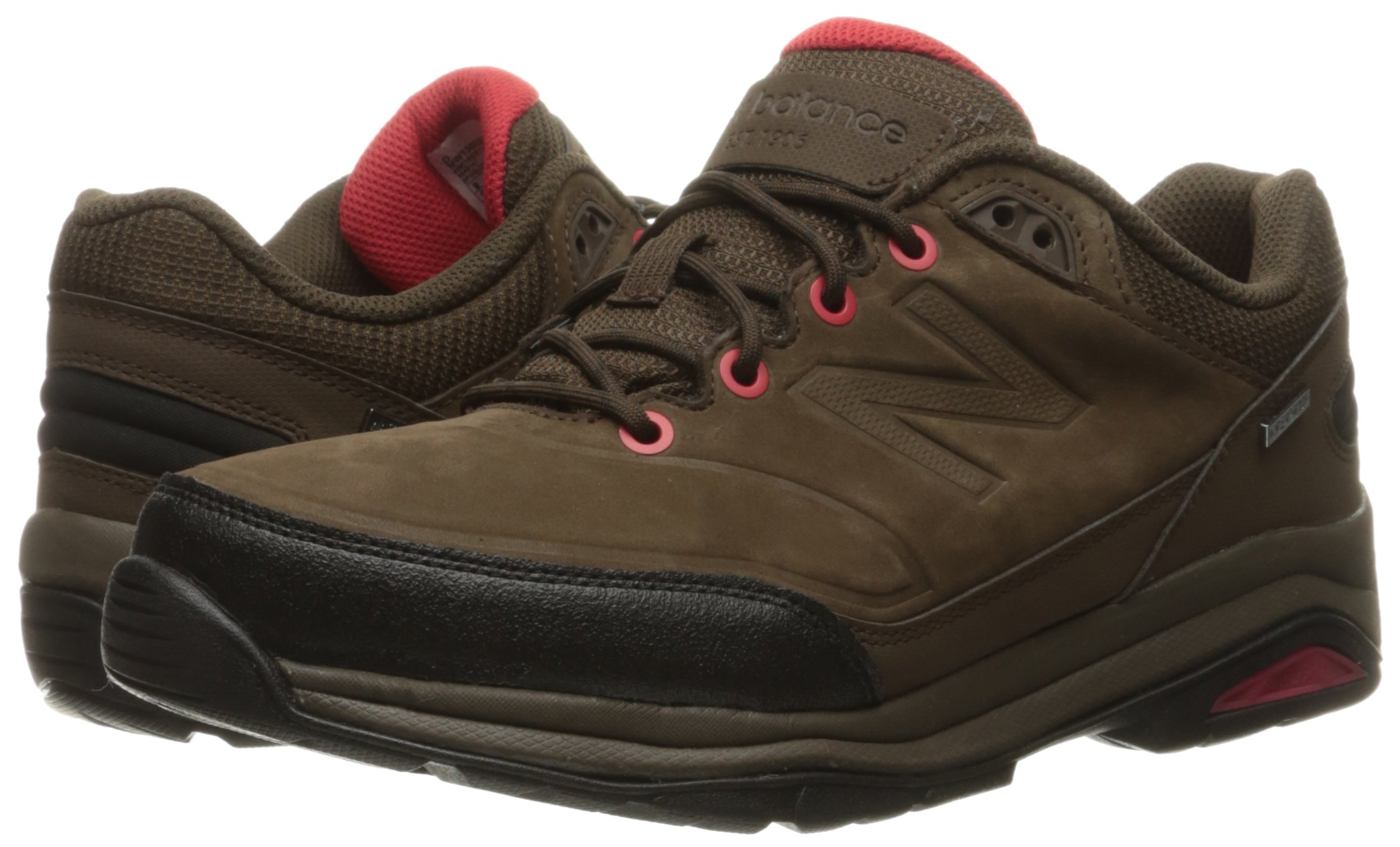 New Balance Men's 1300 Trail Walking Shoe, Brown/Red, 11 4E US Amazon