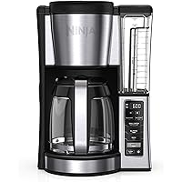 Ninja CE251 Programmable Brewer, with 12-cup Glass Carafe, Black and Stainless Steel Finish