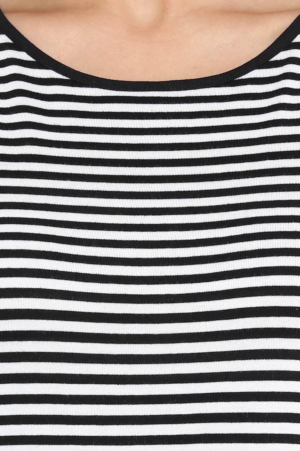 miss chase womens black and white striped cold shoulder dress