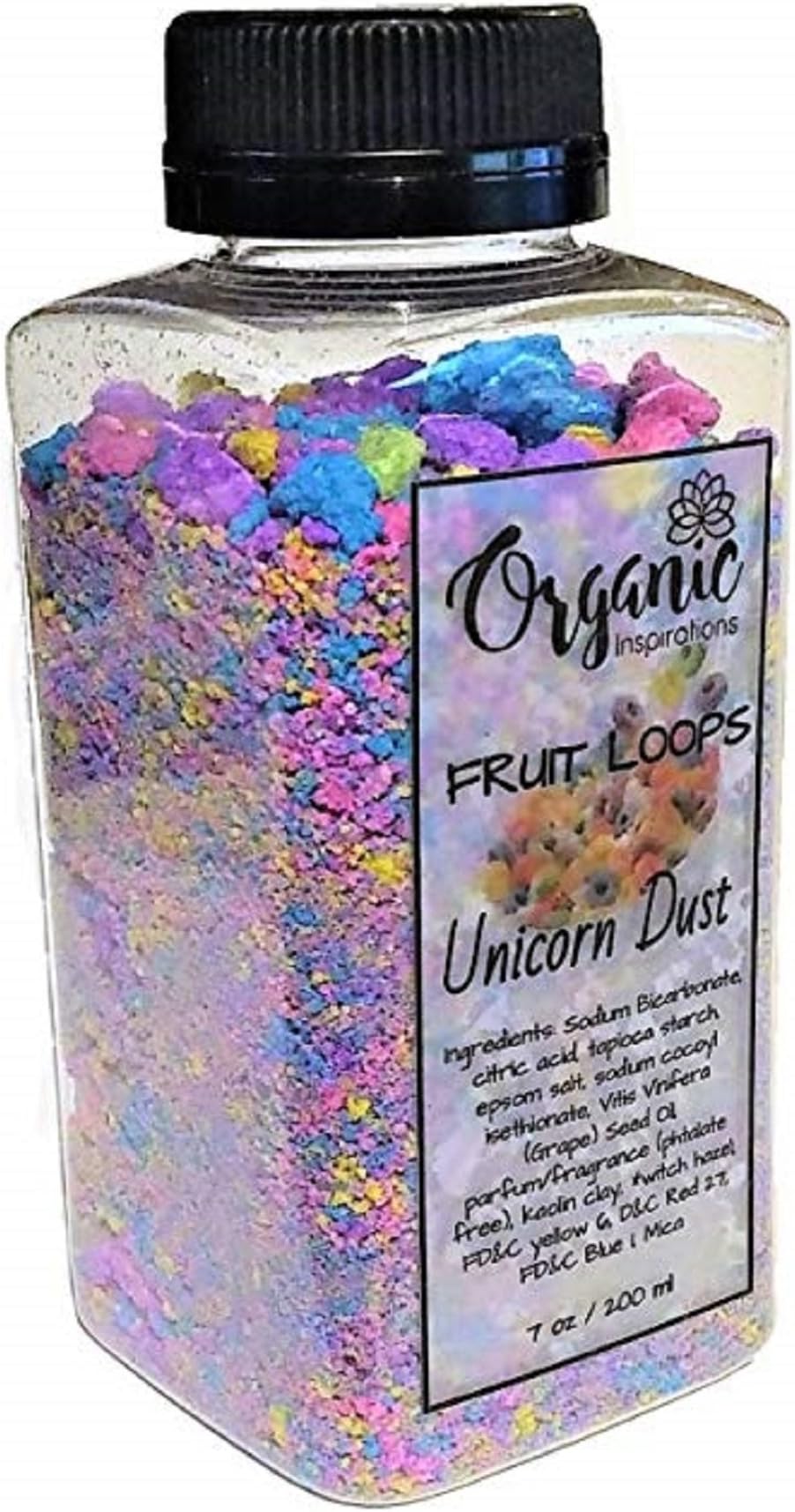 Organic Inspirations - Bubble Bath Fruit Loops Unicorn Dust 7oz / 200ml