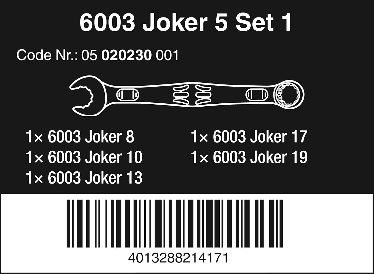 Wera Compatible 6003 Joker 5 Set 1, White, 5 pièces - Image 3