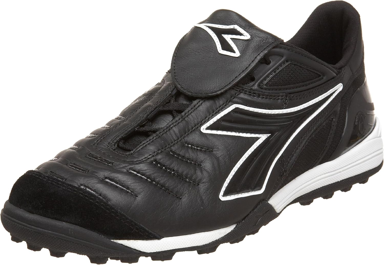 Diadora Men's Maracana Turf Soccer Shoe, Black/Black, 11.5