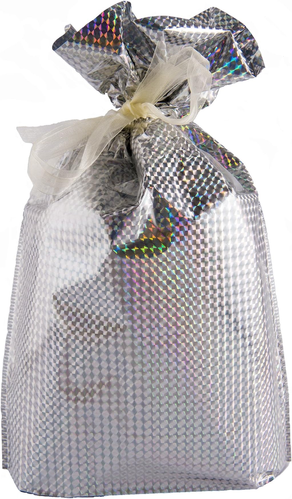Large GiftMate Silver Hologram Gift Bag