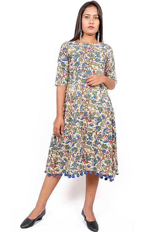 kalamkari one piece dress