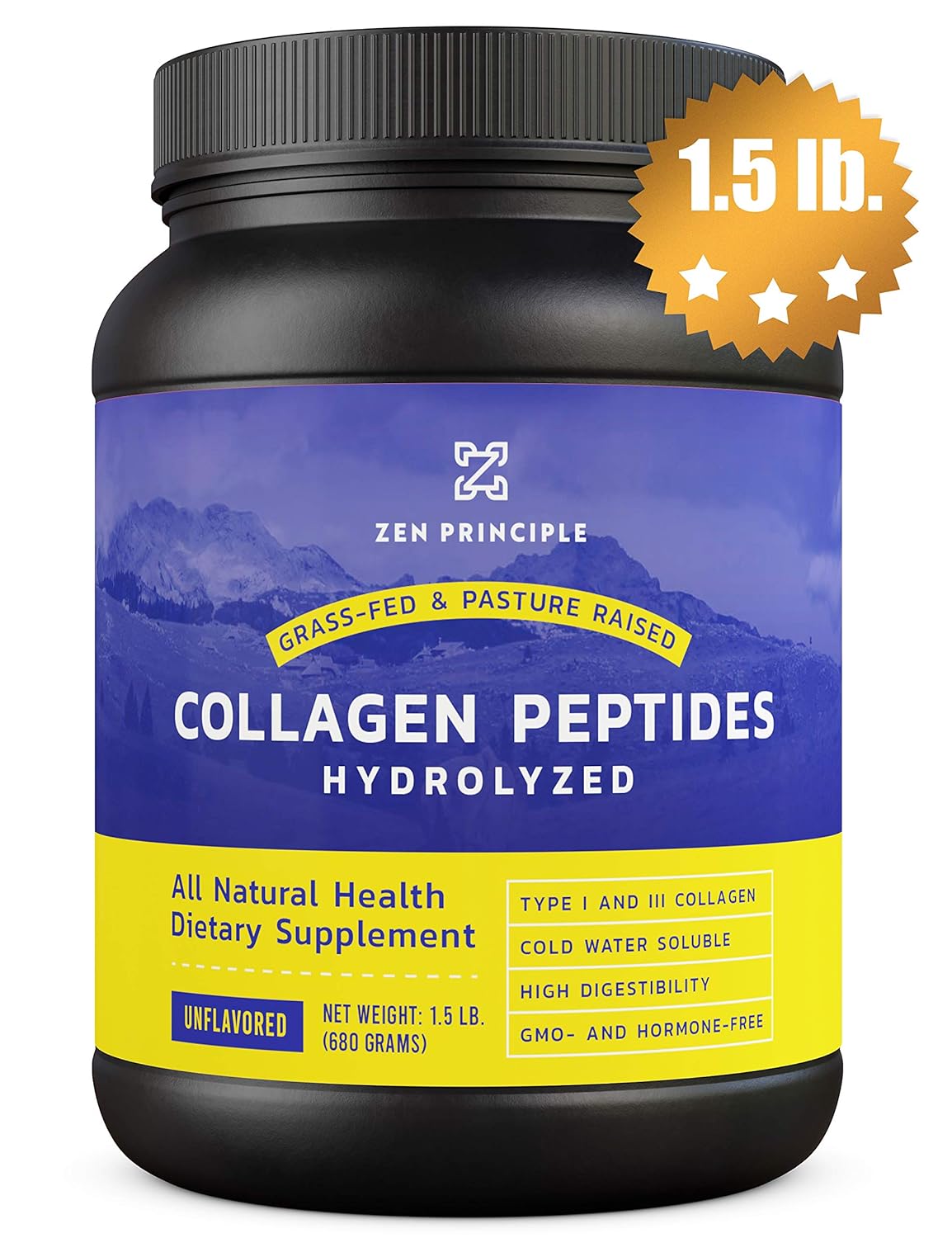 1.5 lb. Beef Collagen Powder. GrassFed Beef Collagen Peptides