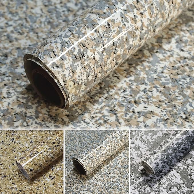 Granite Contact Paper for Countertops Waterproof Self Adhesive Film for