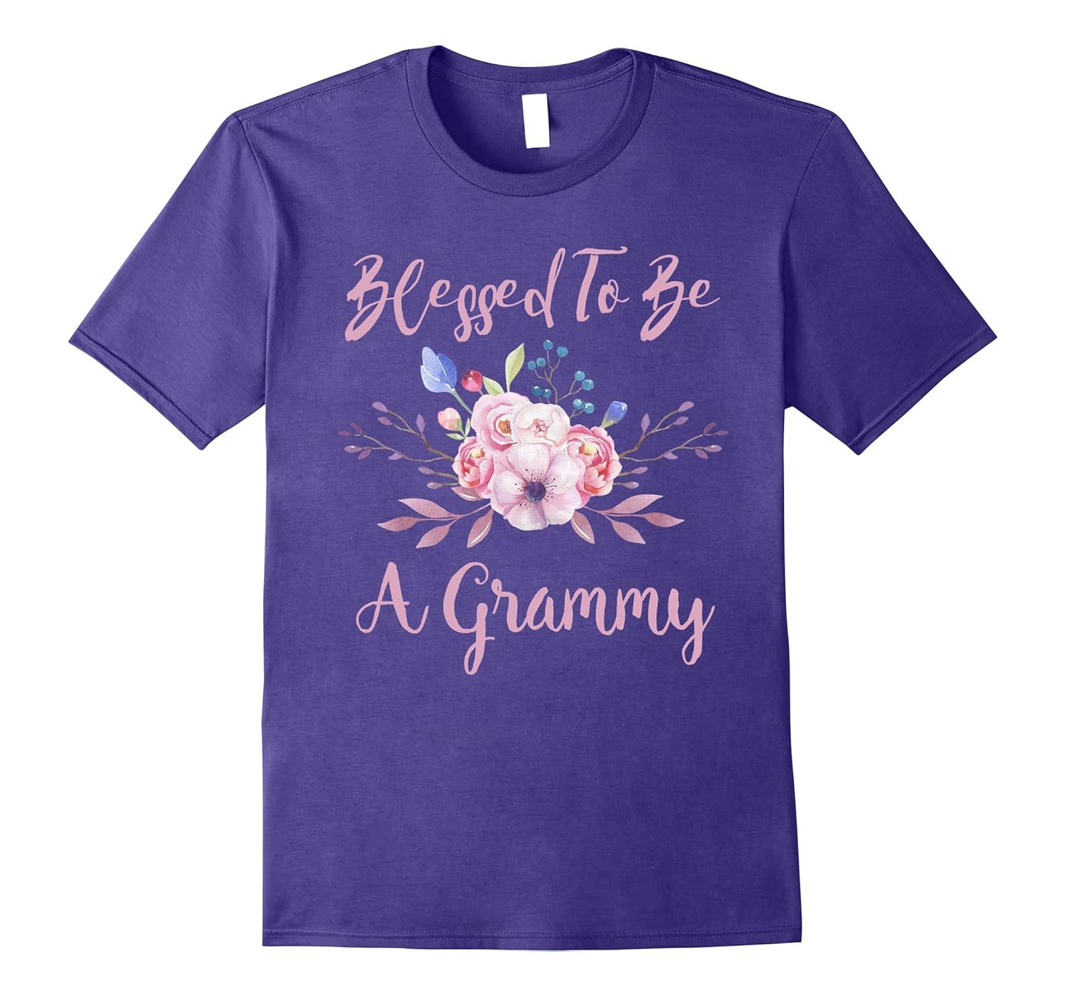 Blessed Grammy T-shirts - Pretty Christian Grammy Gifts-Rose