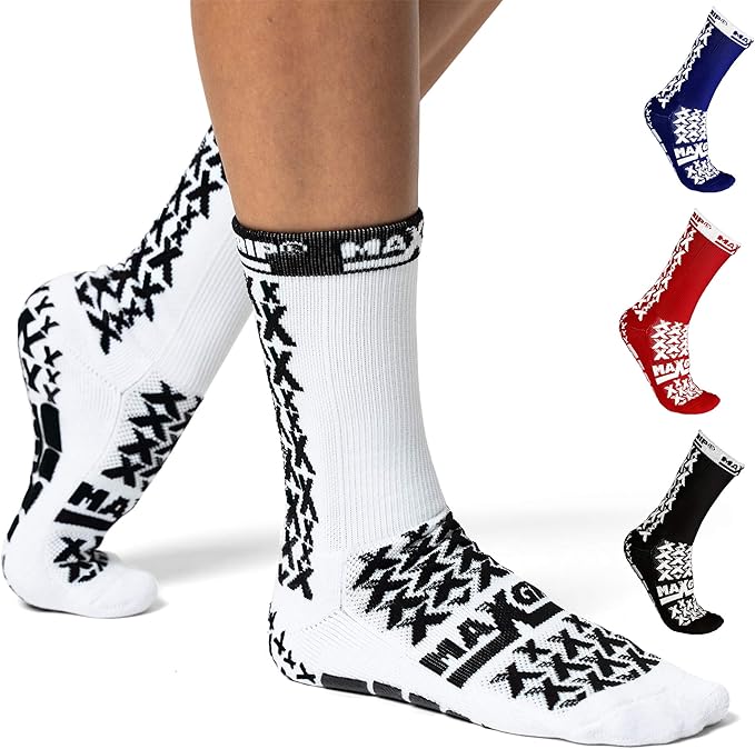 MAXGRIP Soccer Grip Socks with Anti Slip/Non Skid Grippy Traction Slip