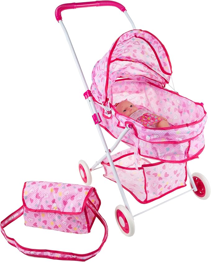 pink deluxe stroller system