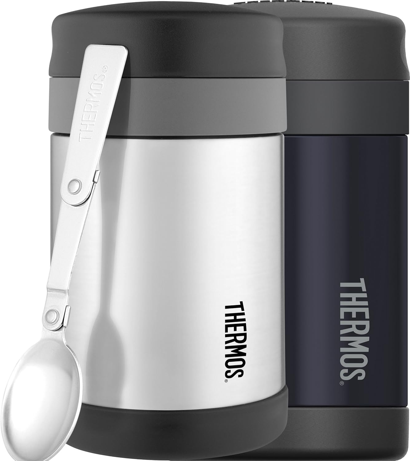 soup flask with spoon
