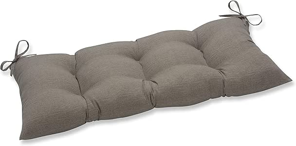 Amazon Com Pillow Perfect Indoor Outdoor Monti Taupe Swing Bench