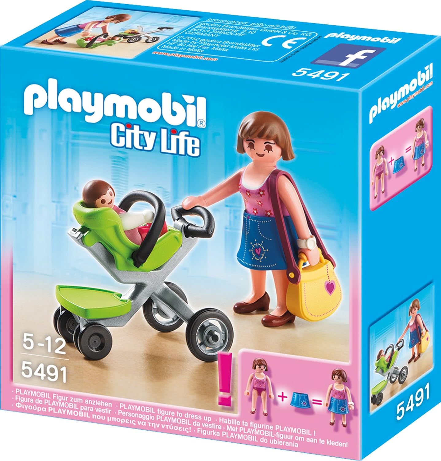 Playmobil 5491 Mama Mit Kinderwagen Amazon De Spielzeug
