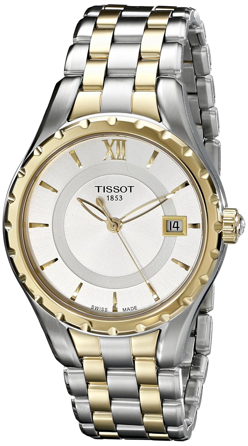 Buy Tissot Women's T0722102203800 TLady Analog Display Swiss Quartz Two Tone Watch Online at