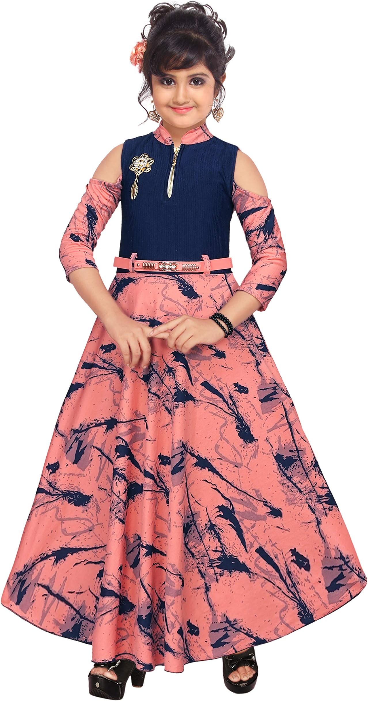 ARK DRESSES Girls' Maxi Dress.