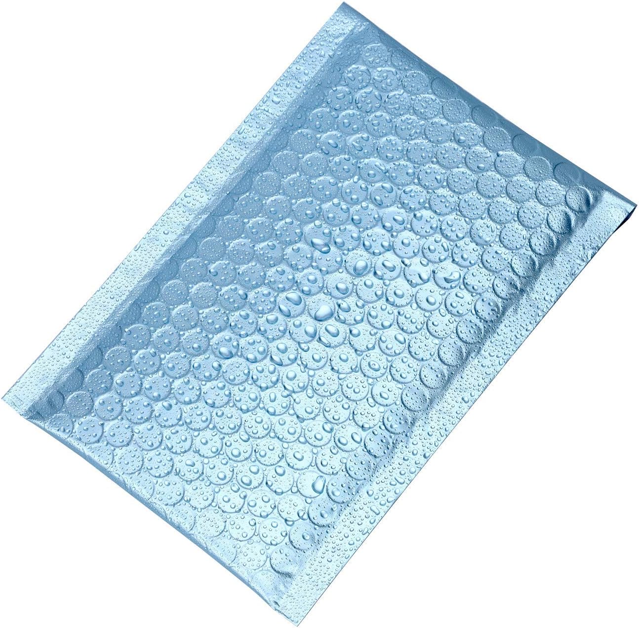 Blue Mailer (4x8") Matte Glamour Poly Bubble Mailers Mailing Padded Envelopes -Extra Thick, Moist Resistance. : Office Products