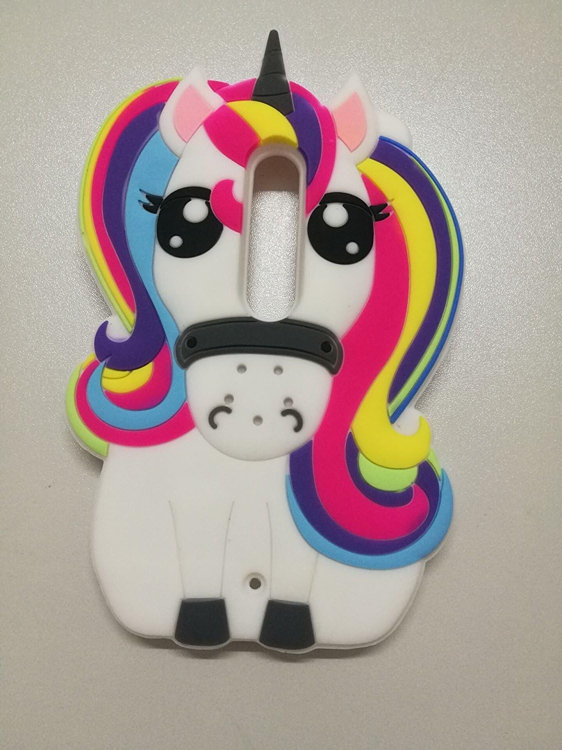 Nokia5 Case, Anya 3D Cute Lovely Cartoon Animal Series Style Rainbow Unicorn Horse Soft Rubber Silicone Back Shell Case Cover for Nokia 5 for Guys Men Girls Teens Kids Women