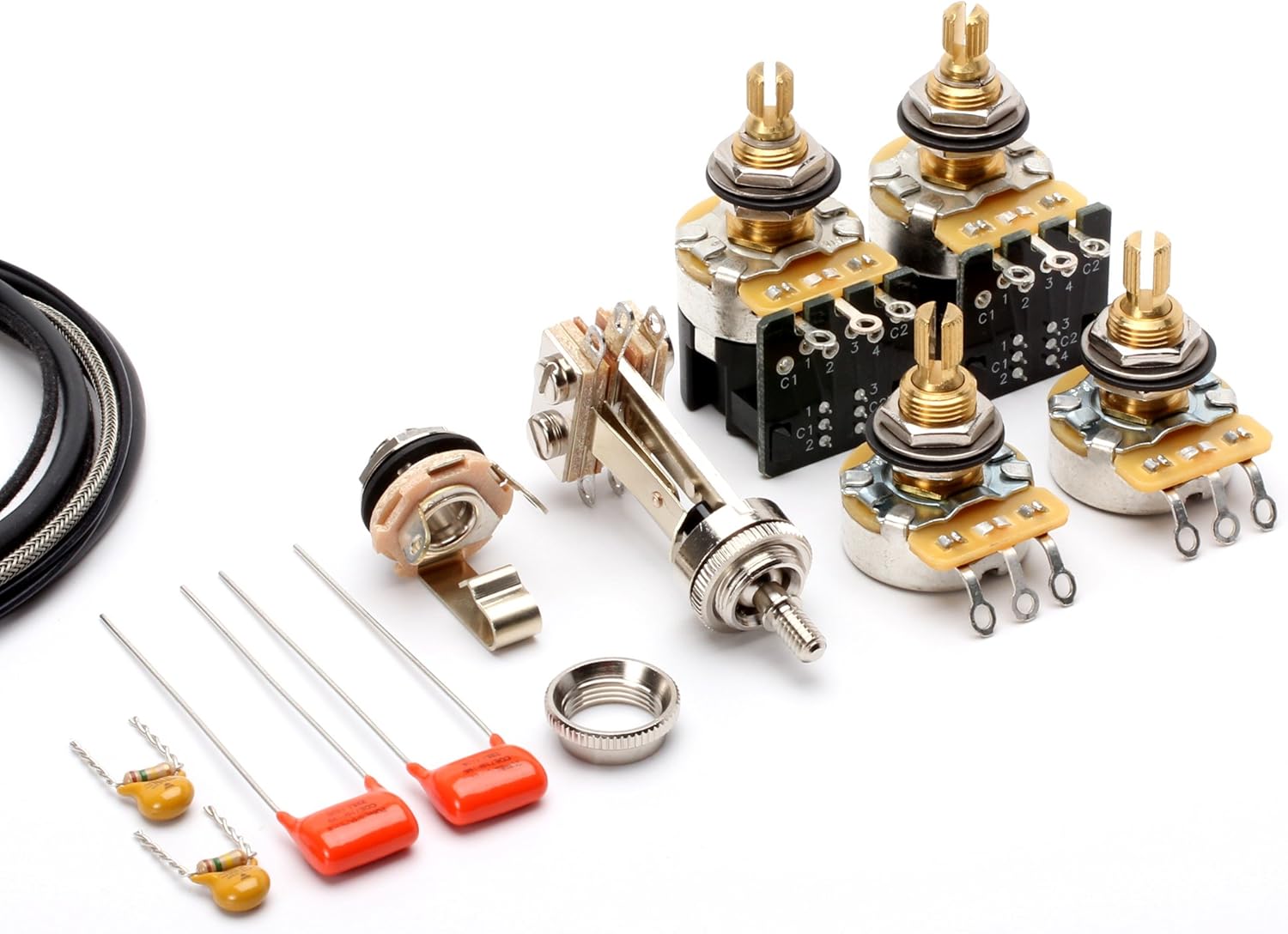 ToneShaper Guitar Wiring Kit, for Les Paul Standard, Push/Pull Tone Pots (Modern Wiring) Amazon