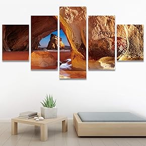SIGNWIN 5 Panel Canvas Wall Art Modern Art...
