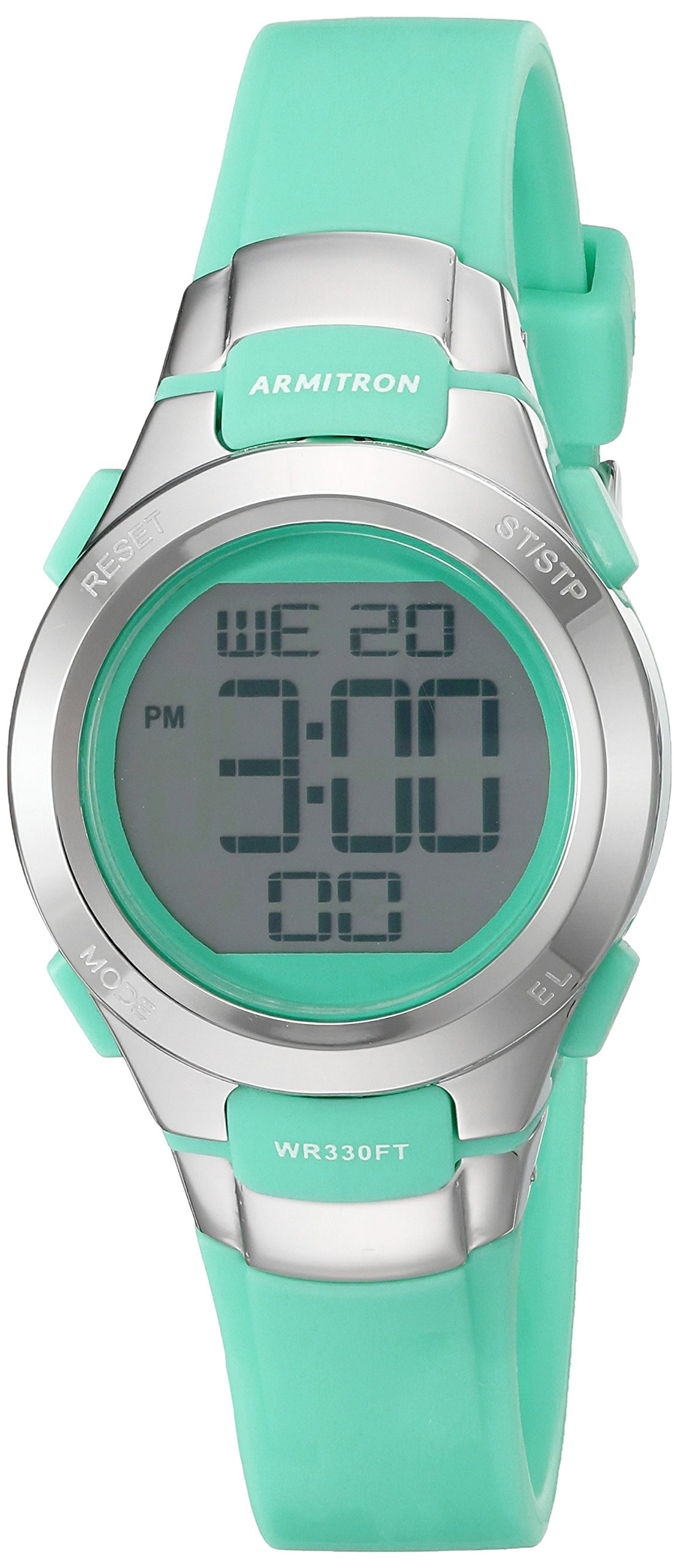 Armitron Sport Women's 45/7012TEL Digital Chronograph Teal Resin Strap
