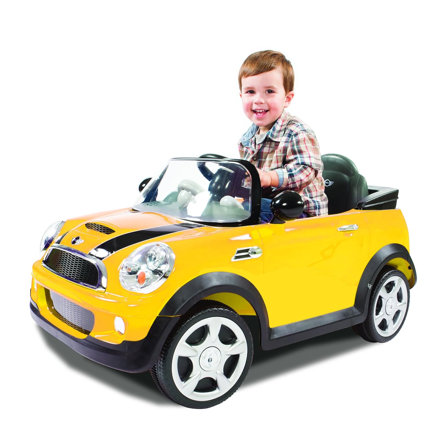 Amazon.com: Rollplay MINI Cooper 6 Volt Battery-Powered Children's Ride-On  Toy, Yellow: Toys & Games