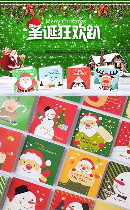 Auguri Di Buon Natale Merry Christmas.Biglietti Di Auguri Di Buon Natale Con Buste Biglietti Di Ringraziamento Regalo Personalizzabili Biglietti Di Auguri Per Le Vacanze Cartolina Assortita Per Il Ringraziamento Natale Capodanno Set Di 24 Misti Multimix 24