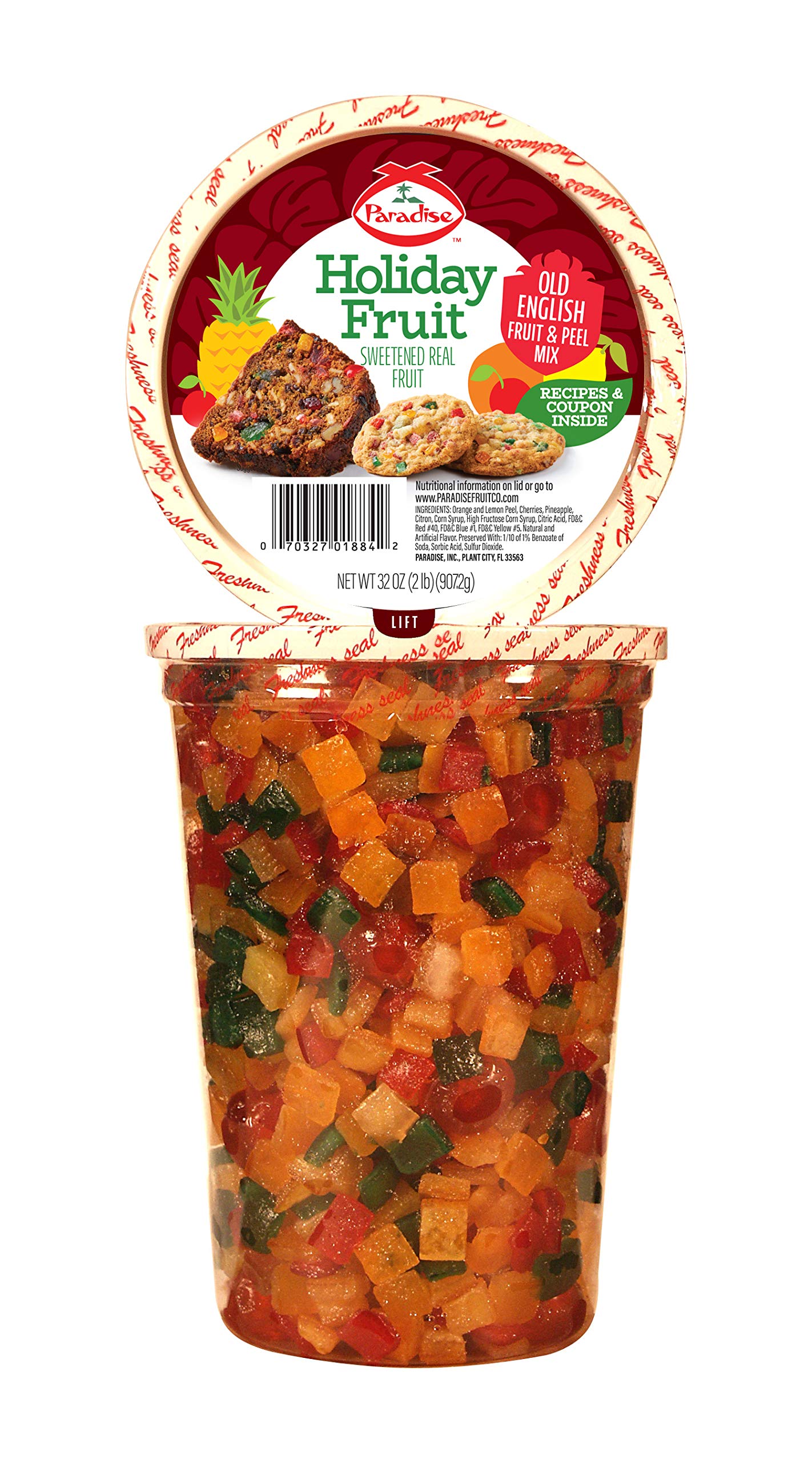 Paradise Old English Fruit and Peel Mix, 32 Ounce Buy Online in United