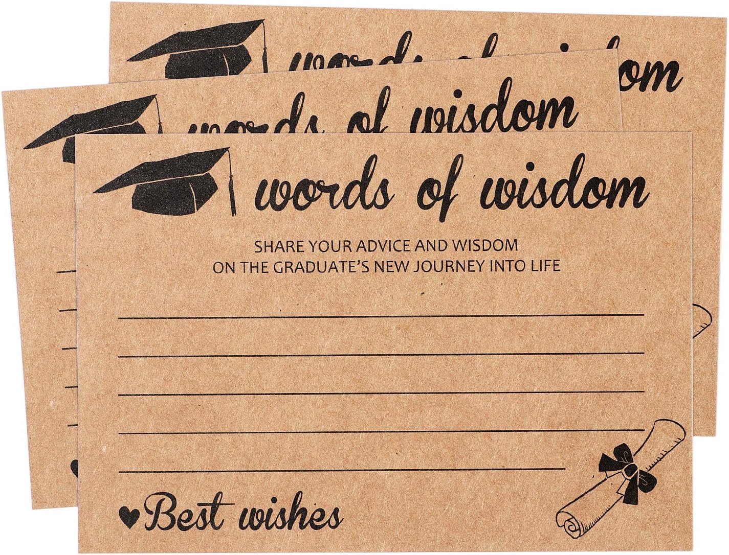 35 Pcs Graduation Advice Cards for Graduate Class of 2020