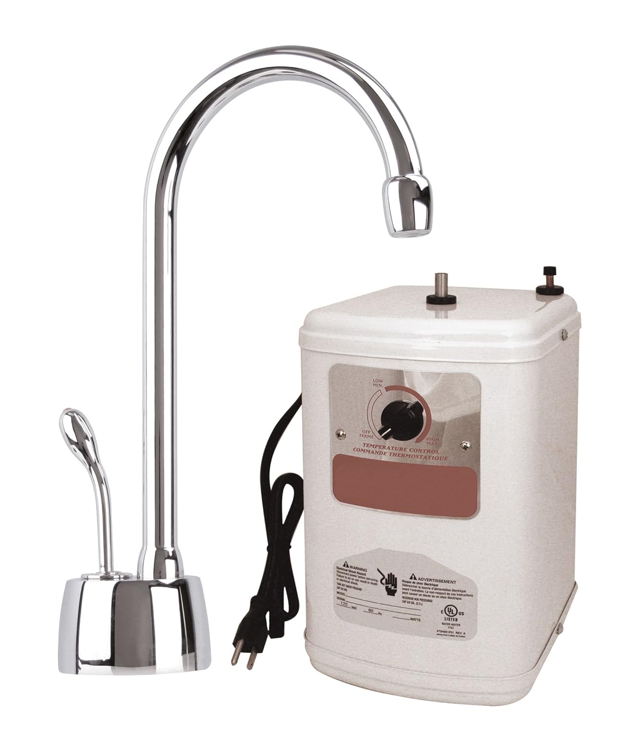 Westbrass D271NL07 Nickel Lead Free Instant Hot Water Dispenser