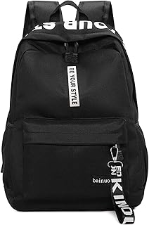 bainuote Schulrucksack Mädchen Canvas Rucksack Damen Schultaschen Schulrucksäcke Daypack Große Kapazität Männer Rucksack für Reise,Wandern,Outdoor,Einkaufen