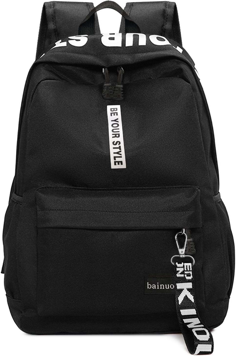 bainuote Schulrucksack Mädchen Canvas Rucksack Damen Schultaschen Schulrucksäcke Daypack Große Kapazität Männer Rucksack für Reise,Wandern,Outdoor,Einkaufen