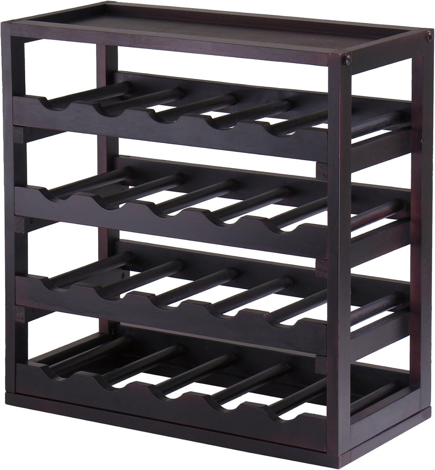 Amazon｜ワインラック Winsome Wood Kingston Removable Tray Wine Storage Cube 【並行輸入品】｜ワインラック・ホルダー オンライン通販