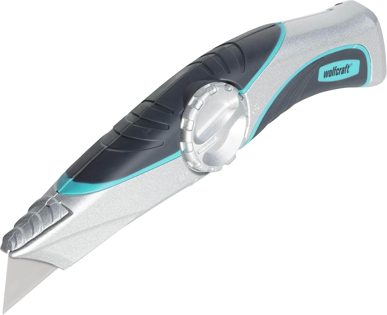 wolfcraft Professional Trapezium Blade Knife with Fixed Blade I 4089000 I Craftsman's Knife for Cutting Solid Materials - Image 3