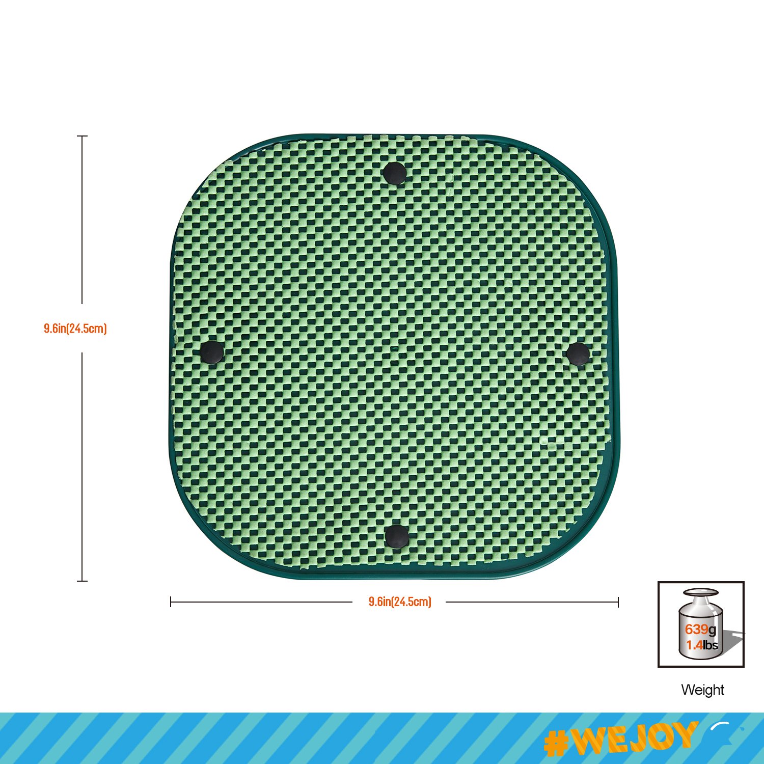 WeJoy Portable Outdoor Beach Table with No-Slip Surface Prevents Spills and Slips