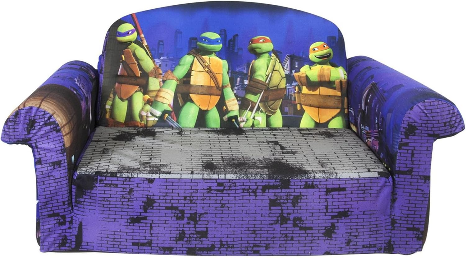 Marshmallow Furniture Flip Open Sofa Nickelodeons Teenage Mutant