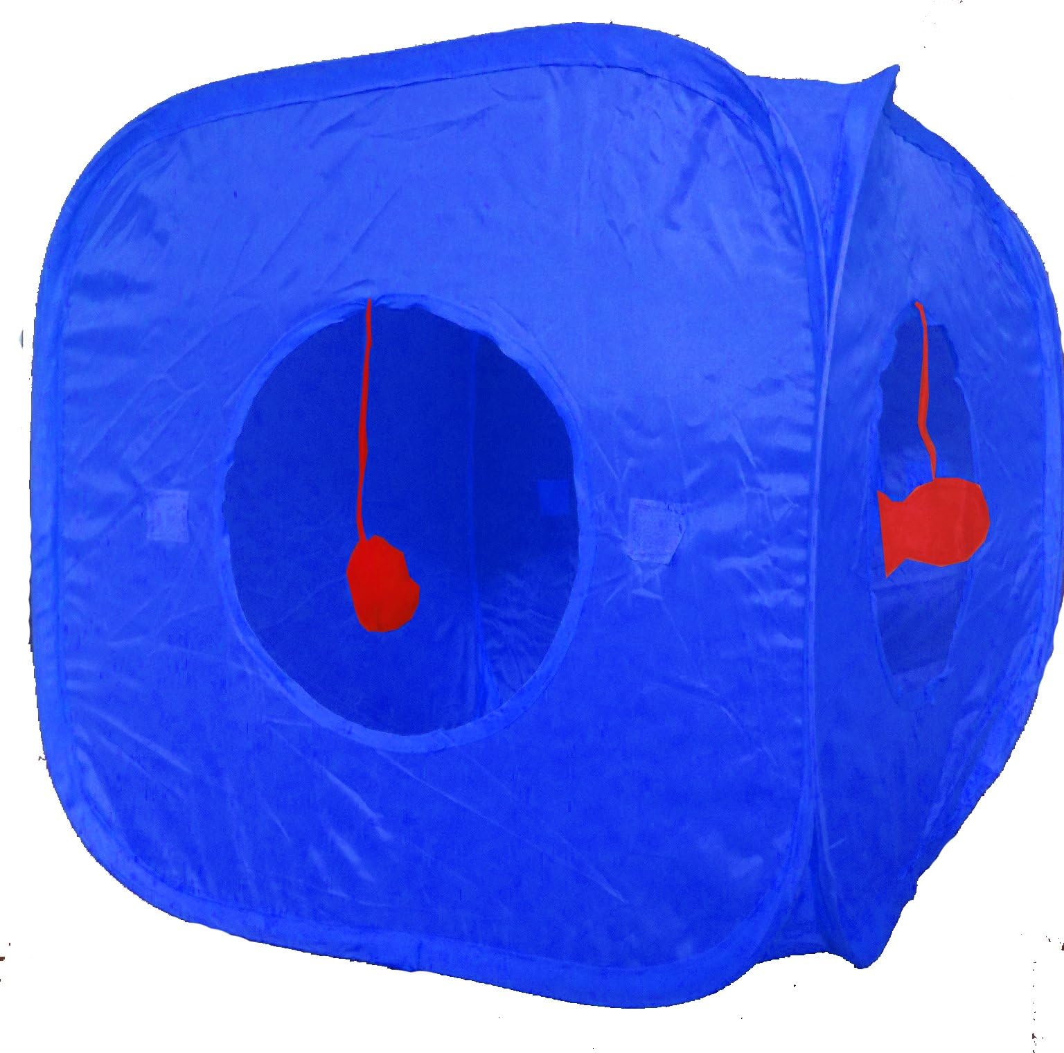 Cat & Kitten Pop up Play Cube - BLUE