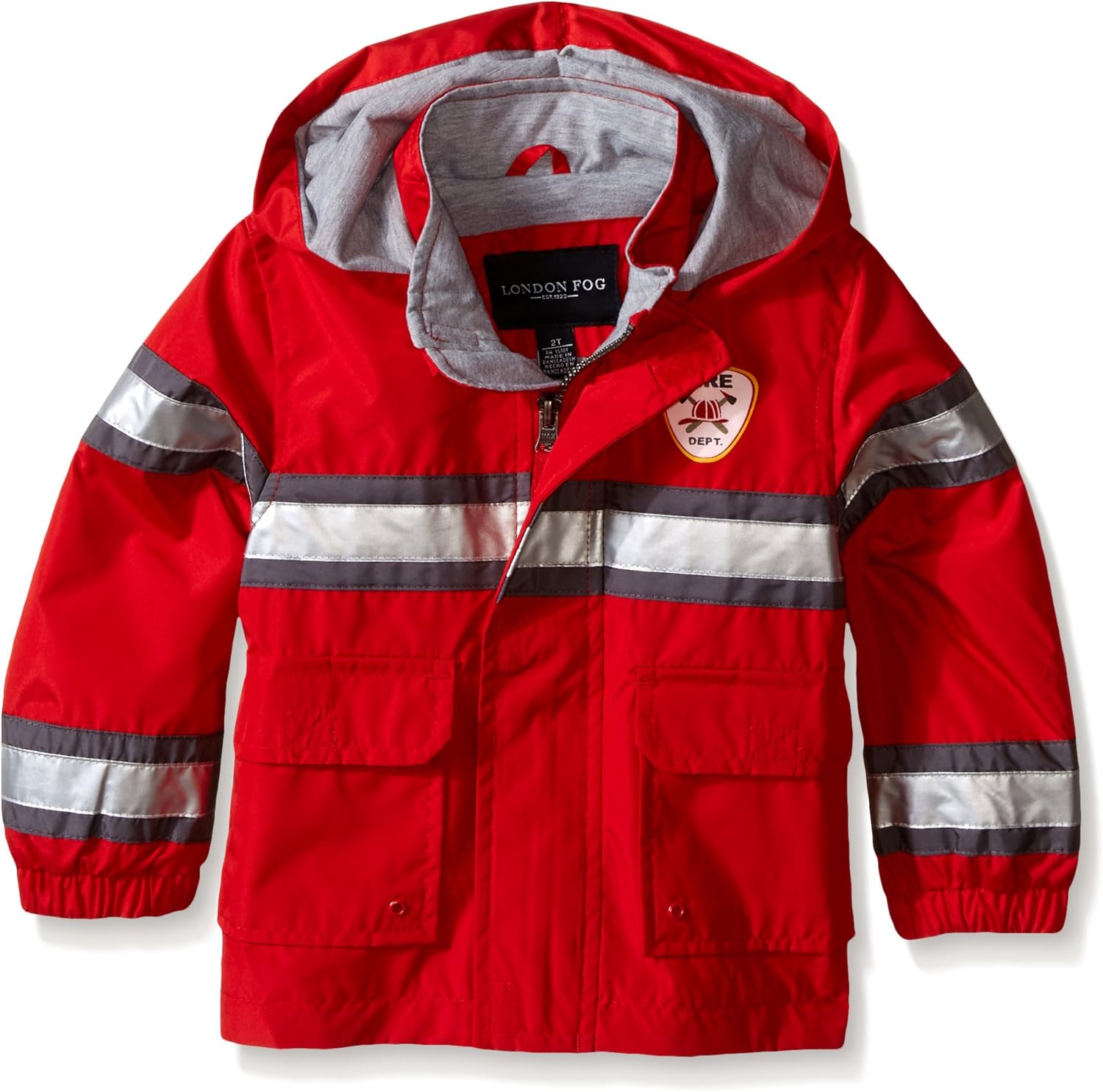 LONDON FOG Little Boys' Toddler Fireman Rain Slicker: Clothing