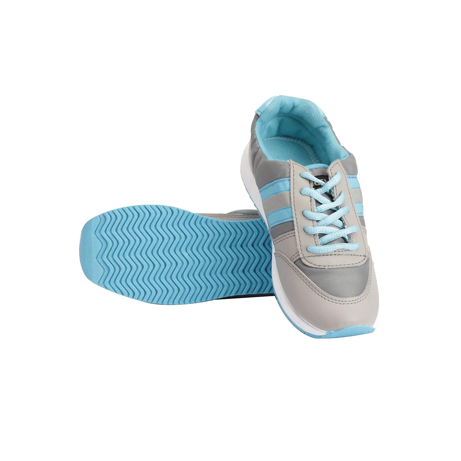 goldstar running shoes for women (grey, blue)