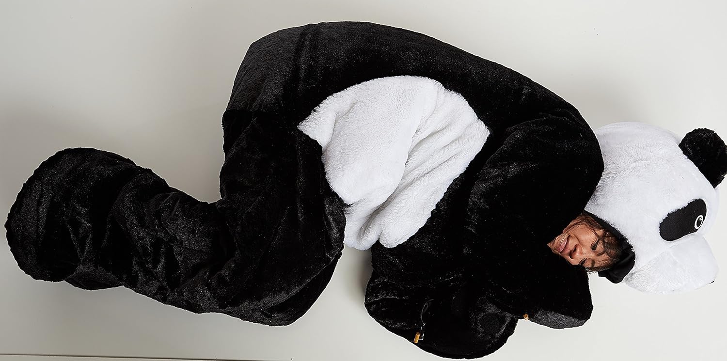 Snoozzoo Adult Panda Sleeping Bag for Person up to 75 inches Tall
