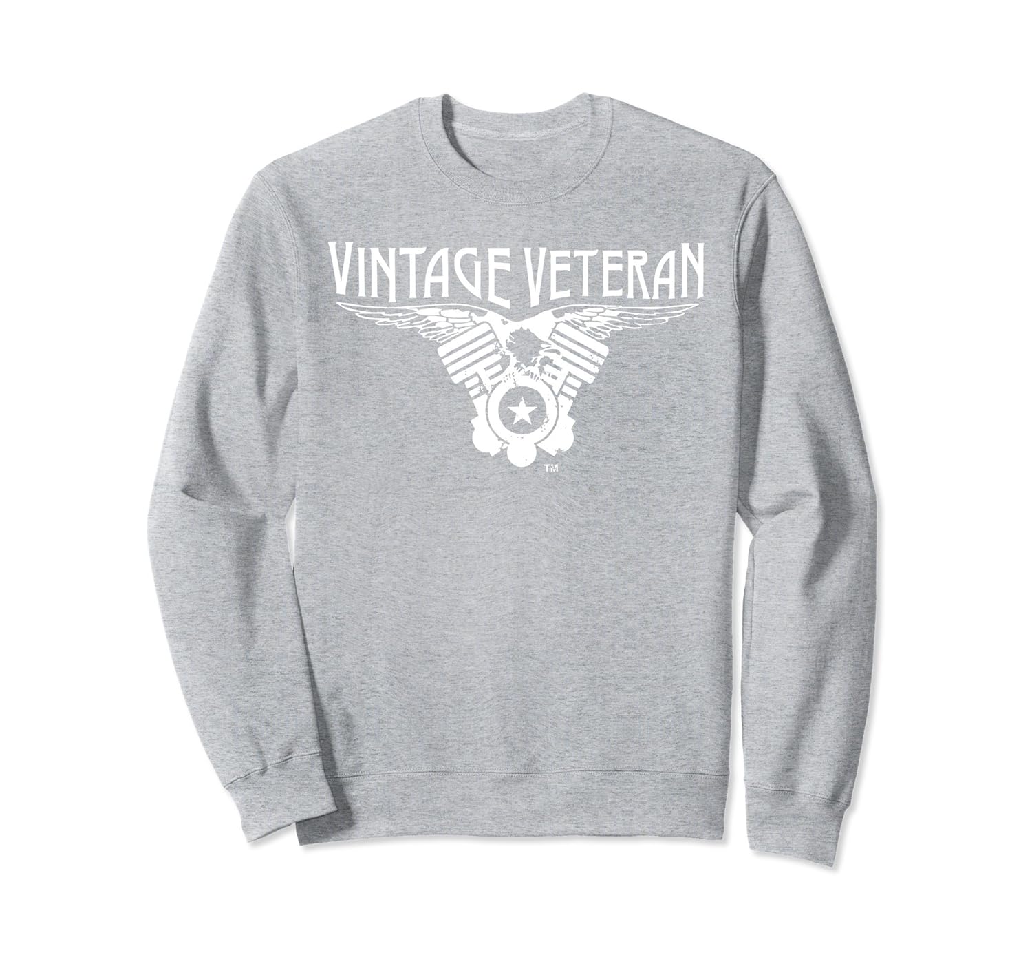 Vintage Veteran Motorcycle Sweatshirt V-Twin Eagle-anz