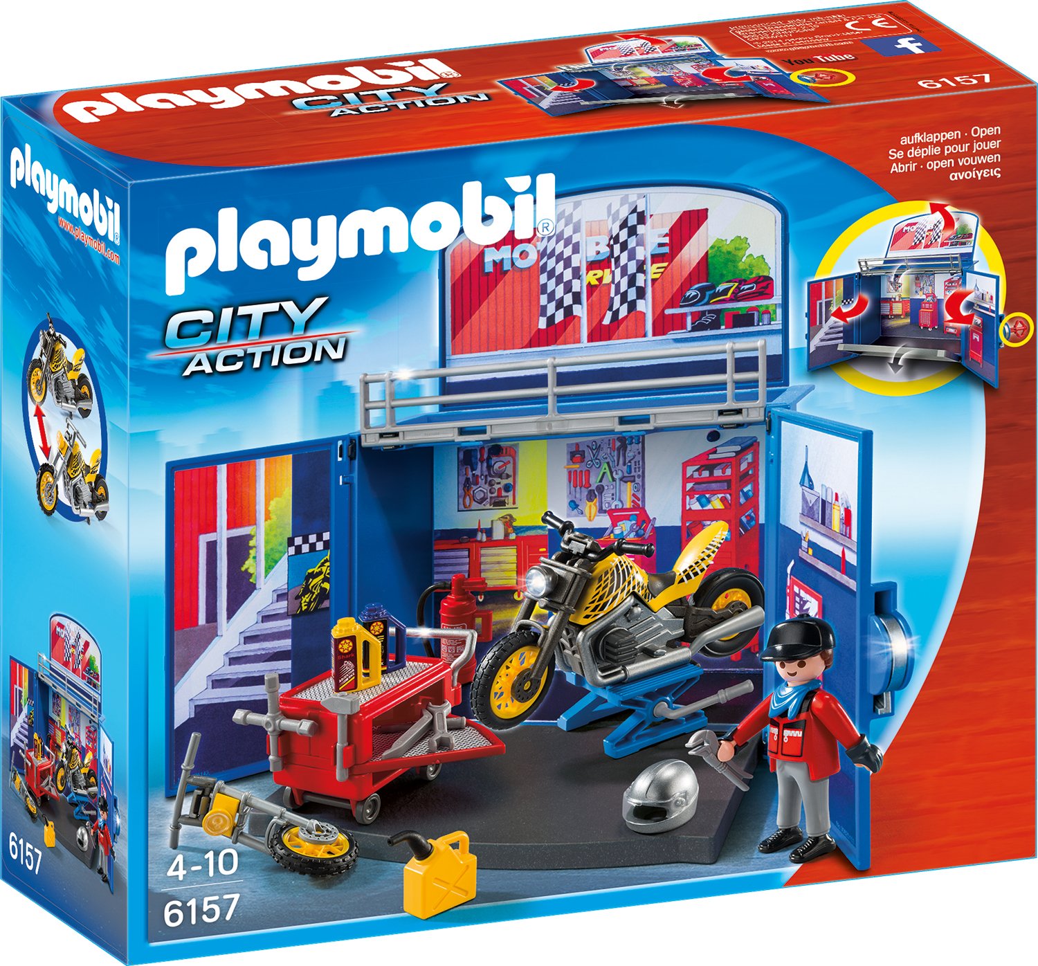PLAYMOBIL 6157 - Playmobil Motorradwerkstatt