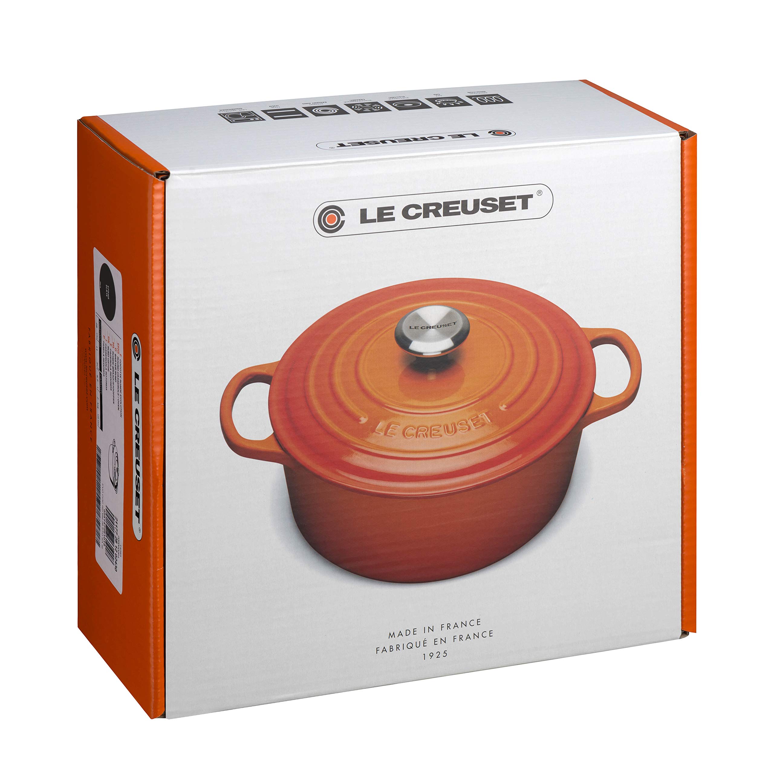 LE CREUSET Signature Enamelled Cast Iron Round Casserole Dish with Lid